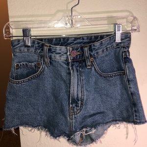 NEVER WORN BDG Cheeky Super High Rose Shorts